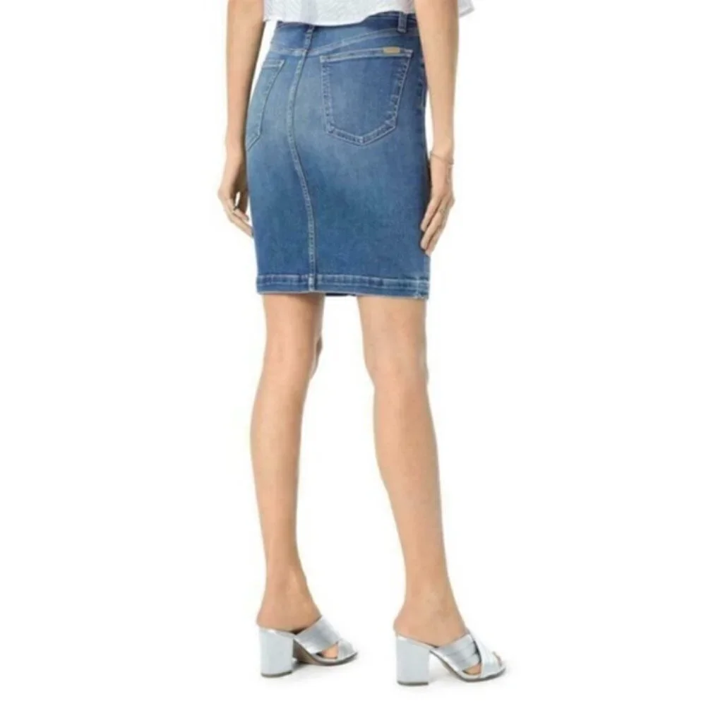 Joe's Jeans Kerrigan Denim Button Front Pencil Skirt, size 28 - Picture 2 of 14